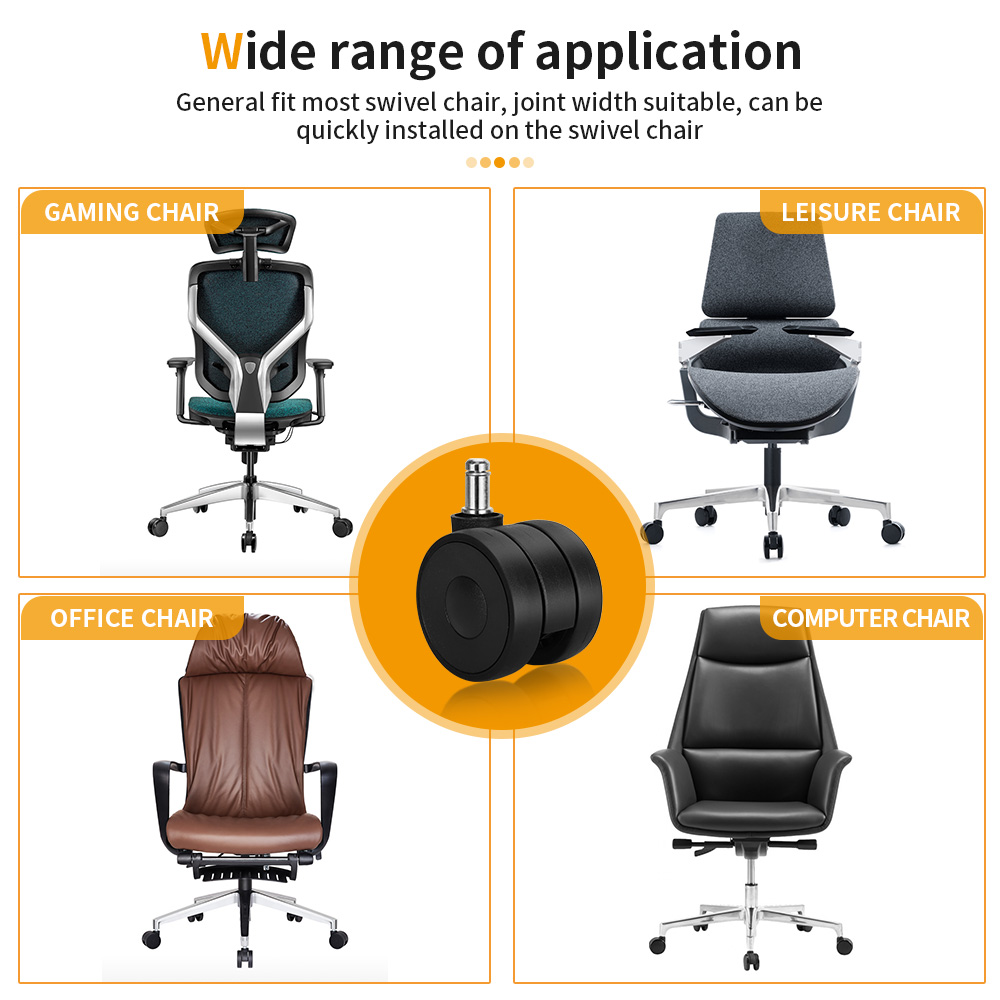 5 inch caster wheels：The manufacturer of office chair accessories tells you the installation sequence of swivel chair accessories